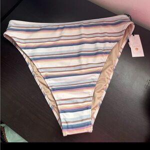 Shade & Shore Bikini Bottoms Women XL High waist extra high Leg Cheeky Swim